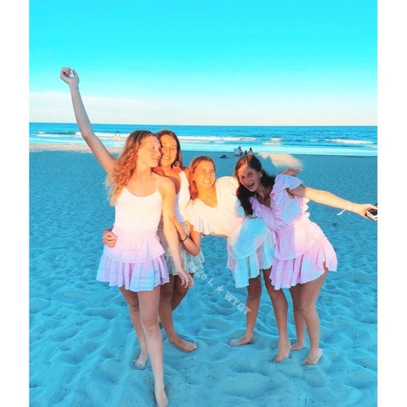 LoveShackFancy Gwen Dress in Peony Pink Small New Nwt Women's Mini Cotton - Picture 12 of 16